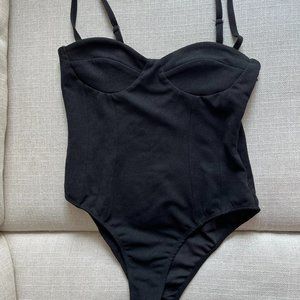 Black Princess Polly Black Bodysuit